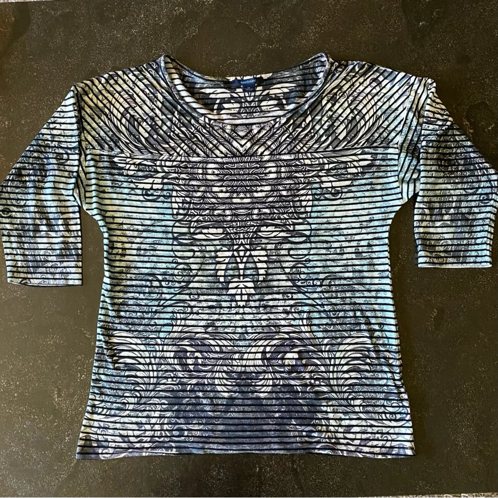 🦚HOST PICK🦚 Westbound Striped Knit Top - Picture 1 of 11
